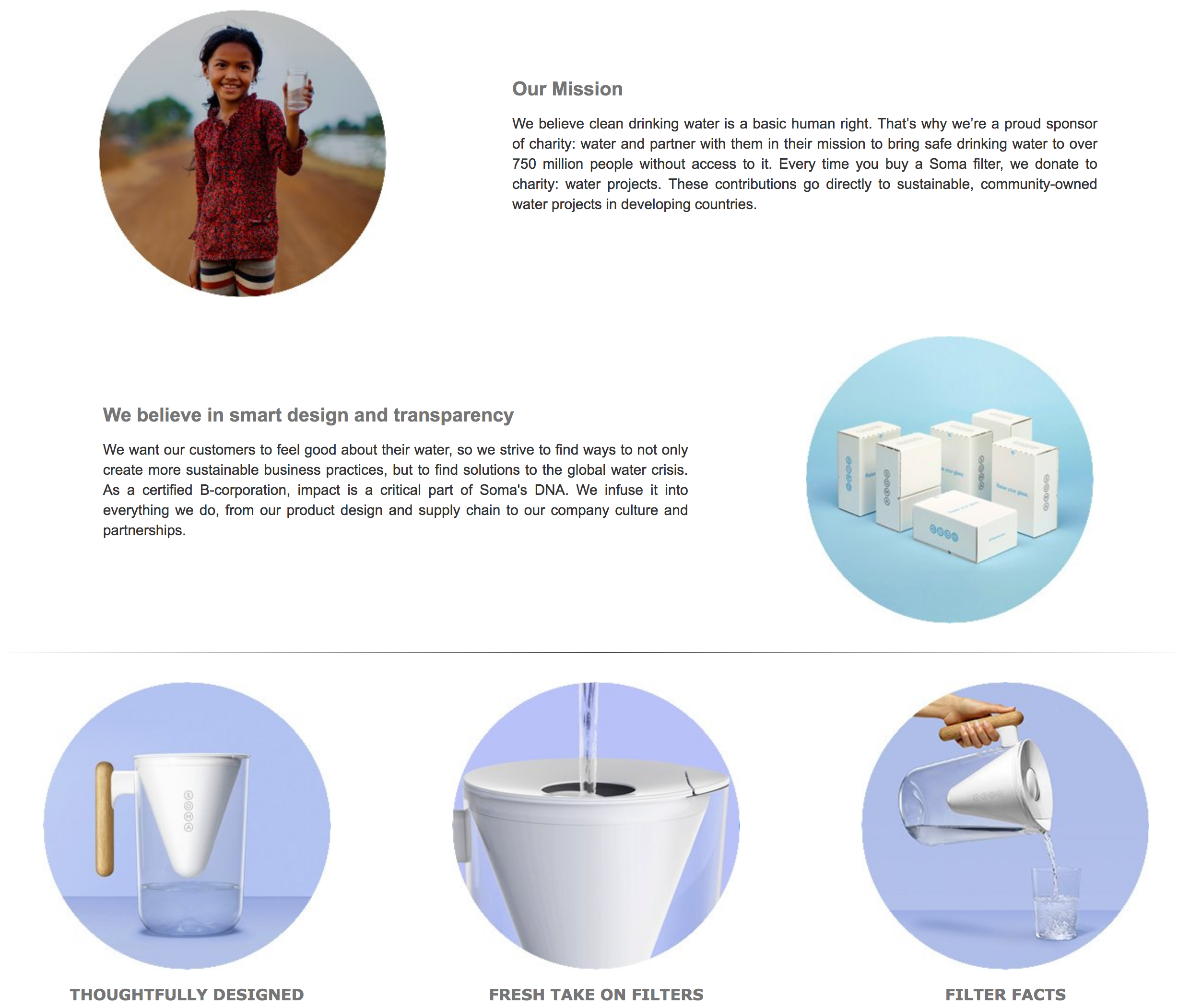 Soma's Simple Water Filtration System